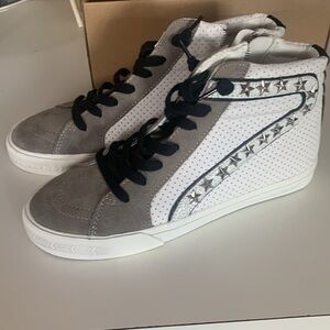 Vintage Havana high tops, white and taupe women’s size 9.